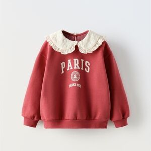 Kids Sweatshirt With Collar